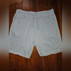 Casual Gray Drawstring Shorts